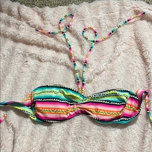 a bathing suit top multi color